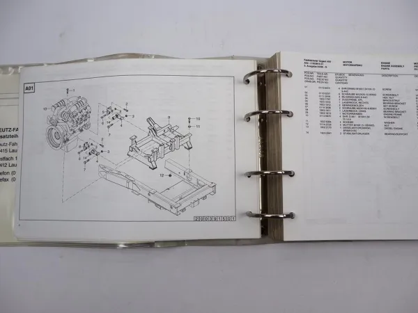 Deutz Fahr Gigant 400 Feldhäcksler Ersatzteilliste Spare Parts List 1998