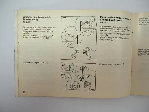 Deutz Fahr KH 2.52 DN Hydro Super Kreiselheuer Betriebsanleitung 1986