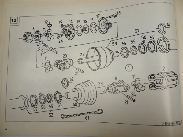 Deutz Fahr KH500 KH500DN Kreiselheuer Ersatzteilliste Spare Parts 1980
