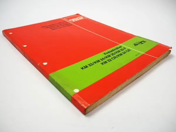 Deutz Fahr KM 22 24 25 / CR / F Kreiselmäher Werkstatthandbuch Reparaturanleitung