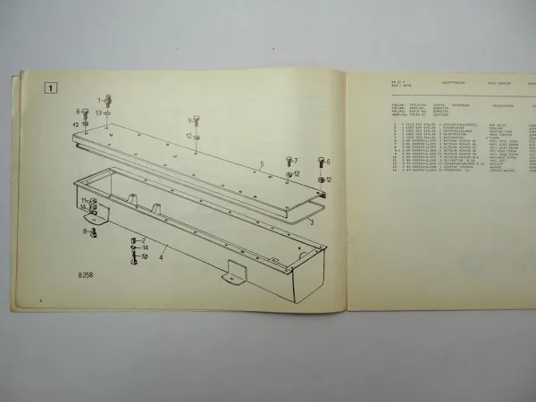 Deutz Fahr KM22F Kreiselmäher Ersatzteilliste Ersatzteilkatalog 1979 ab 101