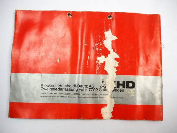 Deutz Fahr KS 60 80 D D-I DN Kreiselschwader Ersatzteilliste Parts List 1979