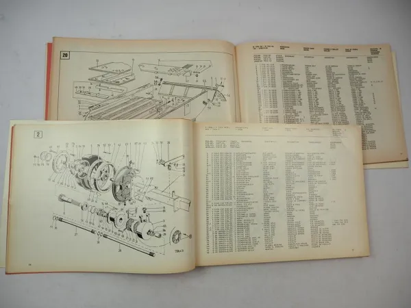 Deutz Fahr M 1300 1302 1320 1322 Hydromat HA Mähdrescher Ersatzteilliste 1980/84