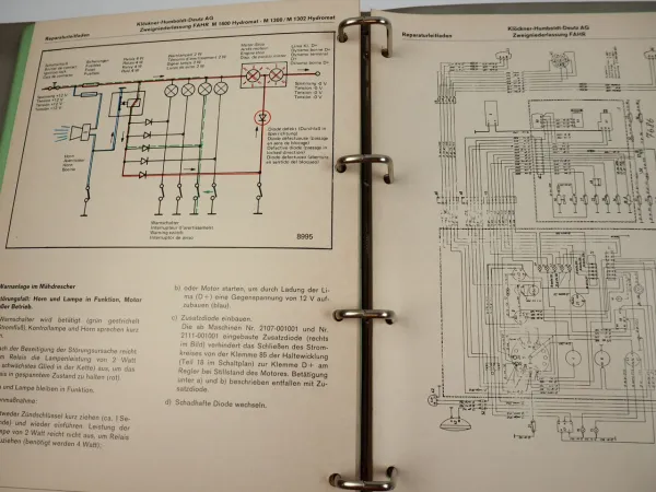 Deutz Fahr M66 88 1000 - 1600 Mähdrescher Reparaturanleitung Werkstatthandbuch