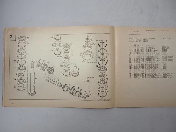 Deutz Fahr SM40 Scheibenmäher Ersatzteilliste Spare Parts List 1980