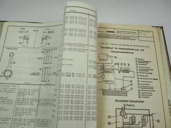 Deutz FL 912 913 Dieselmotor Technische Rundschreiben Kundendienst 1968 - 1984