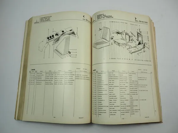 Deutz Intrac 2003 Traktor Ersatzteilliste Ersatzteilkatalog Spare Parts List 1977