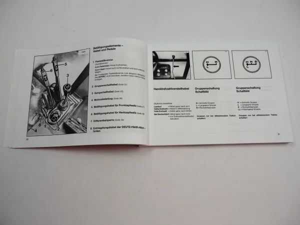 Deutz Intrac 2004 / 2004 Gi Betriebsanleitung Bedienung 1986