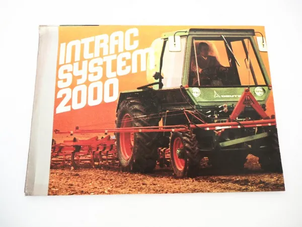Deutz Intrac System 2000 Prospekt Poster 1970er Jahre
