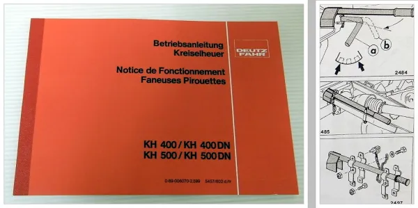 Deutz KH400 KH500 Kreiselheuer Betriebsanleitung Notice de Fonctionnement