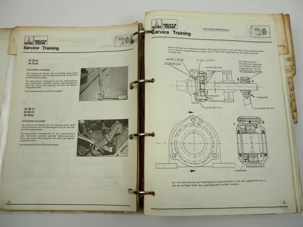Deutz M 34.80 35.40 35.75 35.80 36.10 36.30 36.40 Mähdrescher Werkstatthandbuch
