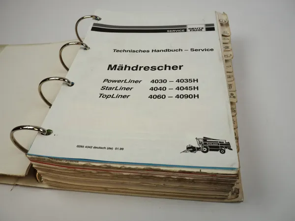 Deutz Powerliner Starliner Topliner 4030 - 4070 4080 4090 Werkstatthandbuch 1999