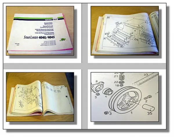 Deutz Starliner 4040 4045 Mähdrescher Ersatzteilliste 1996 ab Nr 5812/5813-4805