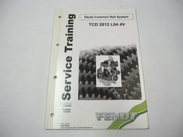Deutz TCD 2012 L04 4V Motor für Fendt Schlepper Service Training 2006
