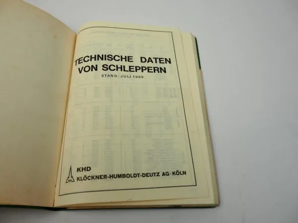 Deutz technische Daten von Schleppern 7.1969 2506 bis 9006 Konkurrenz Vergleich