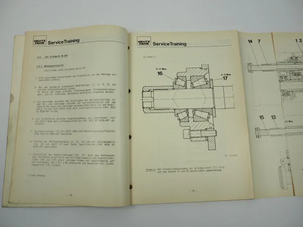 Deutz Traktoren DX Reihe Neuerungen 1984 Schulungshandbuch DX3.10 bis DX7.10