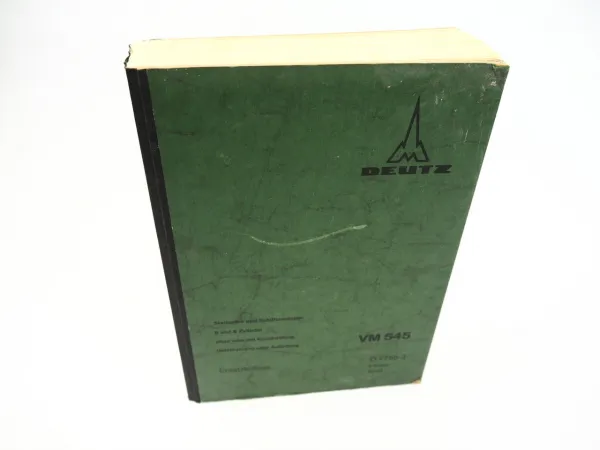Deutz V6M V8M 545 Stationär Motor Schiffsmotor Ersatzteilliste 1970