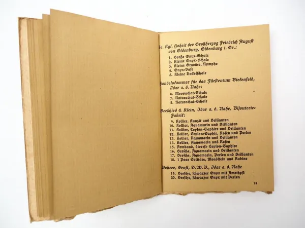 Die Schmuckstein Industrie von Idar Oberstein ca. 1920er Jahre Alfred Eppler