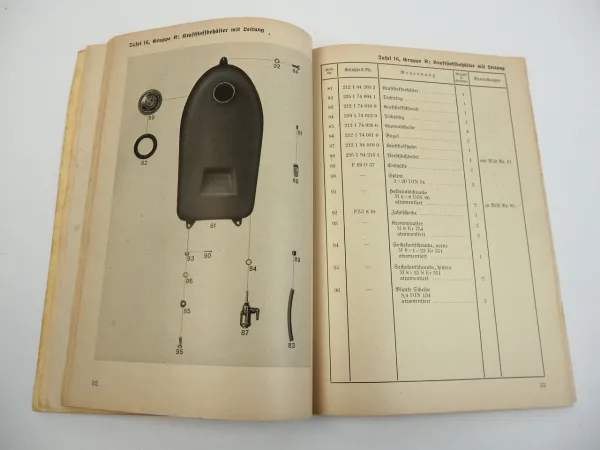 Dienstvorschrift D605/4 BMW R12 Kraftrad Ersatzteilliste Wehrmacht 1941