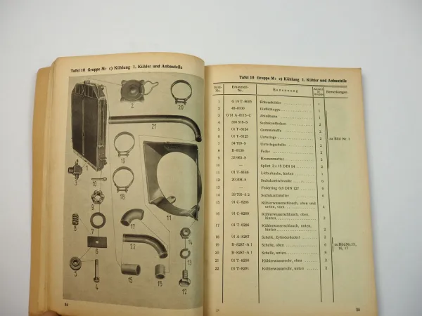 Dienstvorschrift D666/10 Ford 3t 3000S G198TST Ersatzteilliste Wehrmacht 1942
