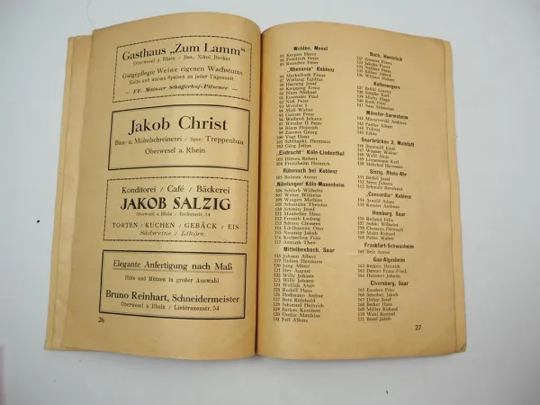 DJK Rheinisches Leichtathletik Treffen Oberwesel 1931 Rheinwacht Deutsche Jugendkraft