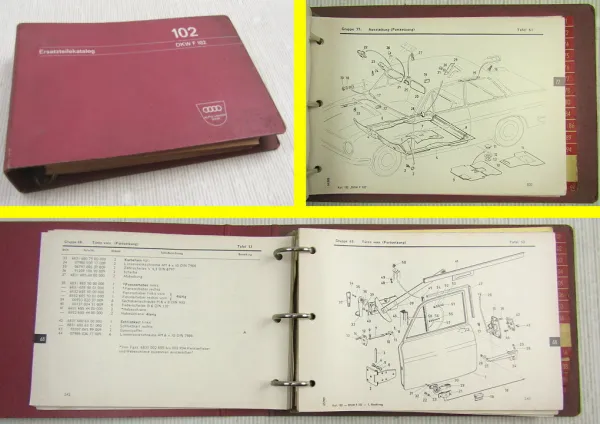 DKW F102 Ersatzteilkatalog Ersatzteilliste 1965 ergänzt bis Dez. 1966