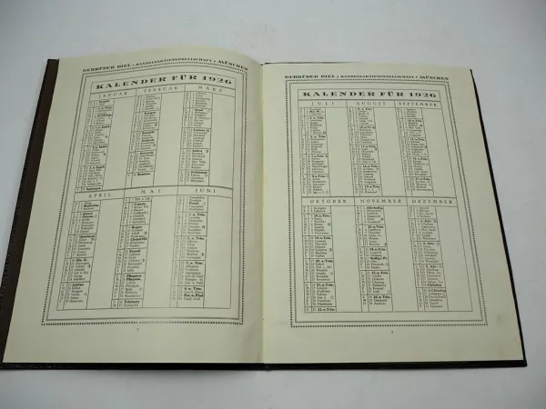 Dokumentenmappe Gebrüder Diel Handelsaktiengesellschaft München 1926