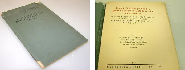 Drei Jahrzehnte deutscher Buchkunst 1890-1920 1922