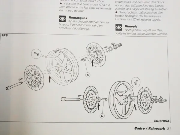 Ducati 996 Werkstatthandbuch 1999 Reparaturanleitung Manual d atelier