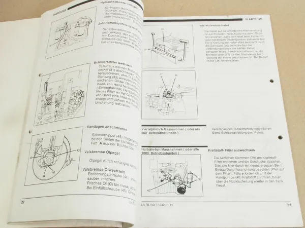 Dynapac LA 75 90 Vibrations Walze Bedienungsanleitung Parts List