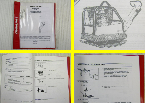 Dynapac LG140-700 LT6000/7000 Bedienungsanleitung Workshop Manual ca 2006