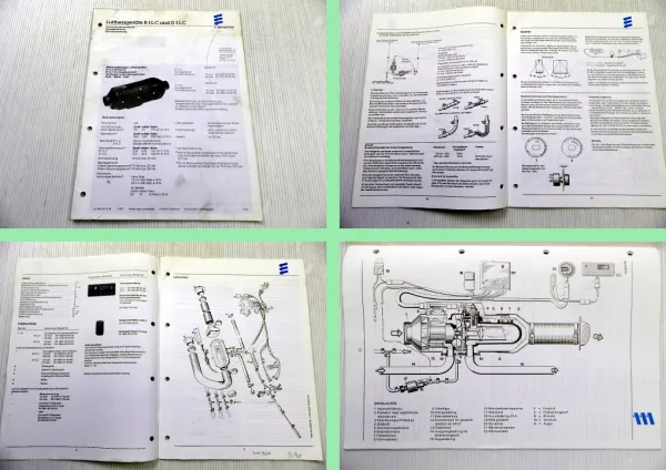 Eberspächer B1LC D1LC Heizgerät Betriebsanweisung Technische Beschreibung 1993