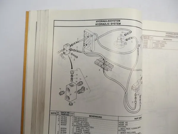 Eder M 835 B Hydraulikbagger Ersatzteilliste Ersatzteilkatalog 1989