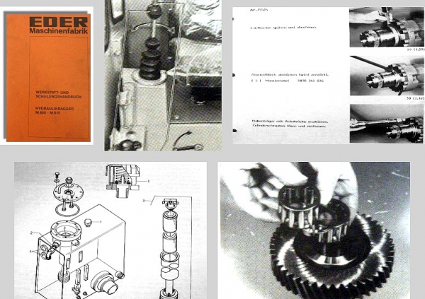 Eder M805 M815 Hydraulikbagger Werkstatthandbuch