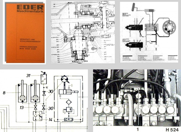 Eder M815 M825 M835 Hydraulikbagger Werkstatthandbuch