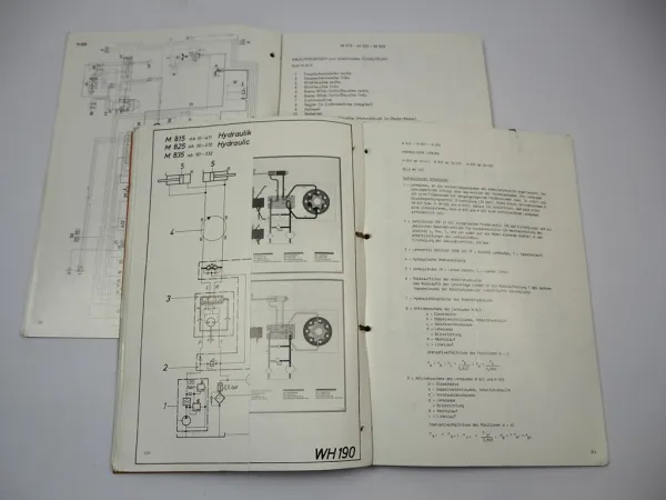 Eder M815 M825 M835 Mobilbagger Werkstatthandbuch Schulungshandbuch