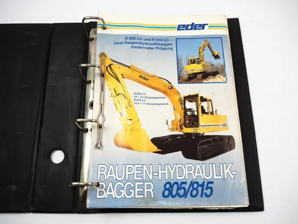 Eder R 815 LC Hydraulikbagger Ersatzteilliste Ersatzteilkatalog 1984