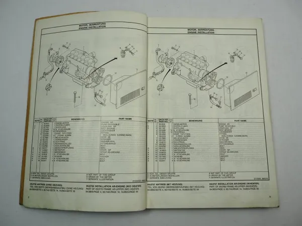 Eder R 825 B Hydraulikbagger Kettenbagger Ersatzteilliste Ersatzteilkatalog ca. 1988