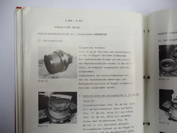 Eder R805 R815 Raupenbagger Werkstatthandbuch Schulungshandbuch
