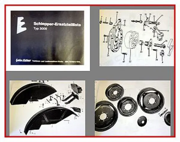 Eicher 3008 Schlepper Ersatzteilliste Ersatzteilkatalog