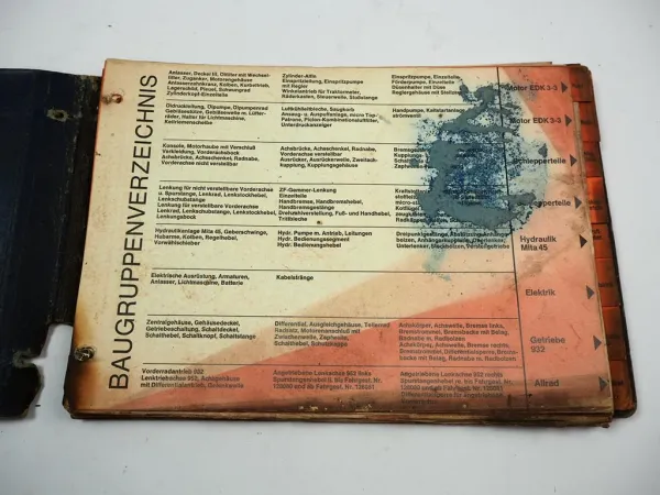 Eicher 3711 3712 Schlepper Ersatzteilliste Ersatzteilkatalog 1973