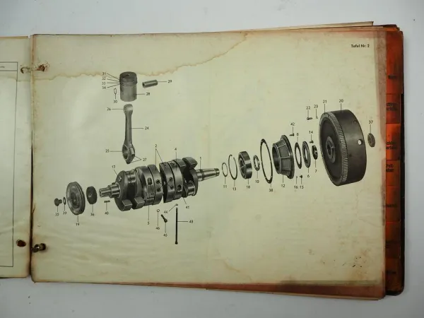 Eicher 3711 3712 Schlepper Ersatzteilliste Ersatzteilkatalog 1973