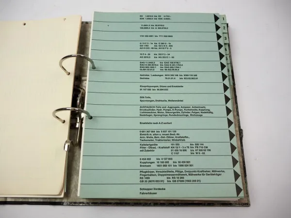 Eicher Landtechnik zB. Tiger Königstiger Mammut Wotan Ersatzteil-Preisliste 1973