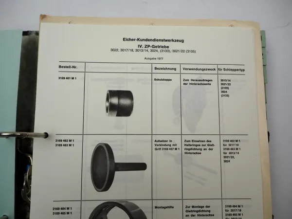 Eicher Landtechnik zB. Tiger Königstiger Mammut Wotan Ersatzteil-Preisliste 1973