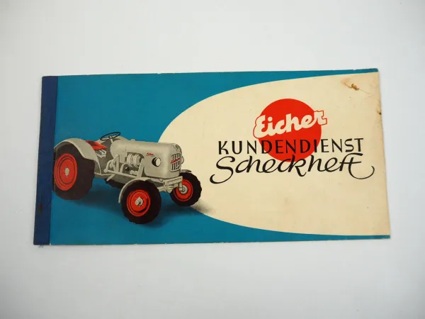 Eicher Traktoren Kundendienstheft Scheckheft mit Eintragungen 1959