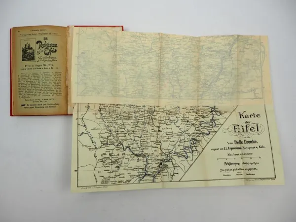 Eifelverein Eifel Wanderrouten mit Karten 1899 Trier Verlag H. Stephanus