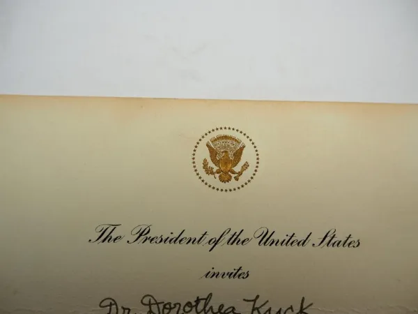 Einladung USA Präsident Weißes Haus President White House Washington 1950