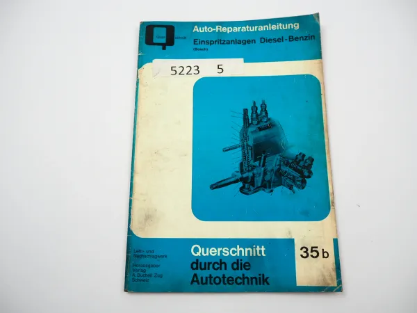 Einspritzanlagen Diesel Bosch Reparaturanleitung Bucheli 35b 1966