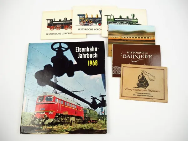 Eisenbahn Jahrbuch 1968 Transpress Verlag + Postkarten