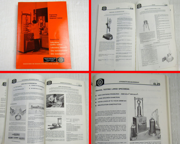 ELE Engineering Laboratory Equipment Limited Catalogue Prüfgeräte in englisch